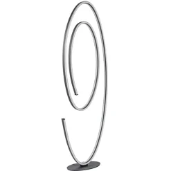 Design LED vloerlamp ovaal mat zwart dimbaar>Straluma Sale