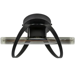 Design plafond/wandlamp mat zwart>Straluma