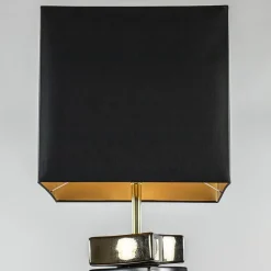 Design vloerlamp keramiek zwart/goud met zwarte kap></noscript>Straluma Discount