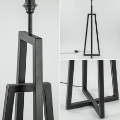 Design vloerlamp mat zwart frame exclusief kap></noscript>Straluma Hot