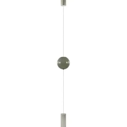 Design vloerlamp smoke steel met transparant smoke glas>Straluma Discount