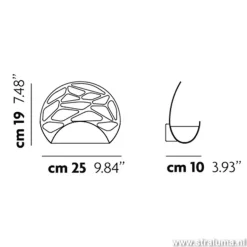 Design wandlamp Kelly LED brons><noscript><img width=