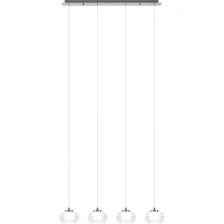 Dimbare LED hanglamp chroom met helder glas>Straluma Outlet