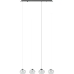Dimbare LED hanglamp chroom met helder glas>Straluma Outlet