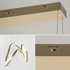 Dimbare LED hanglamp goud><noscript><img width=