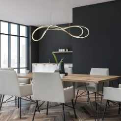 Dimbare LED hanglamp goud><noscript><img width=