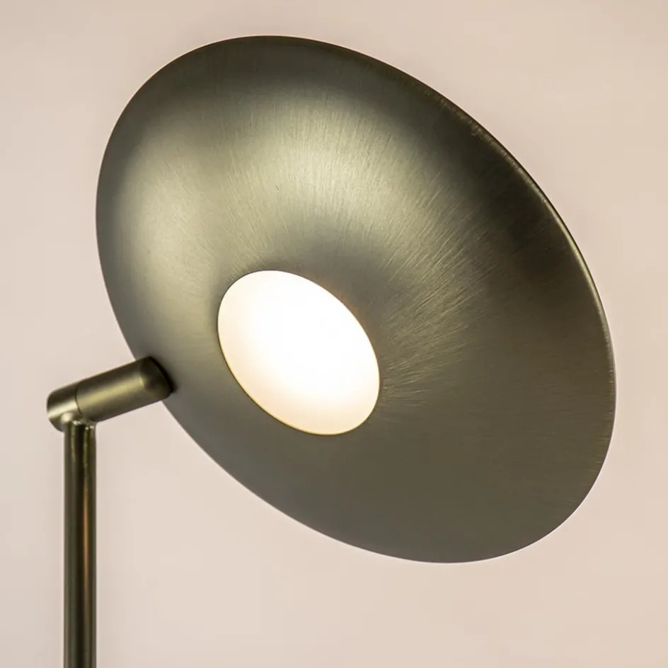 Dimbare LED uplighter met leeslamp donker brons>Straluma Discount