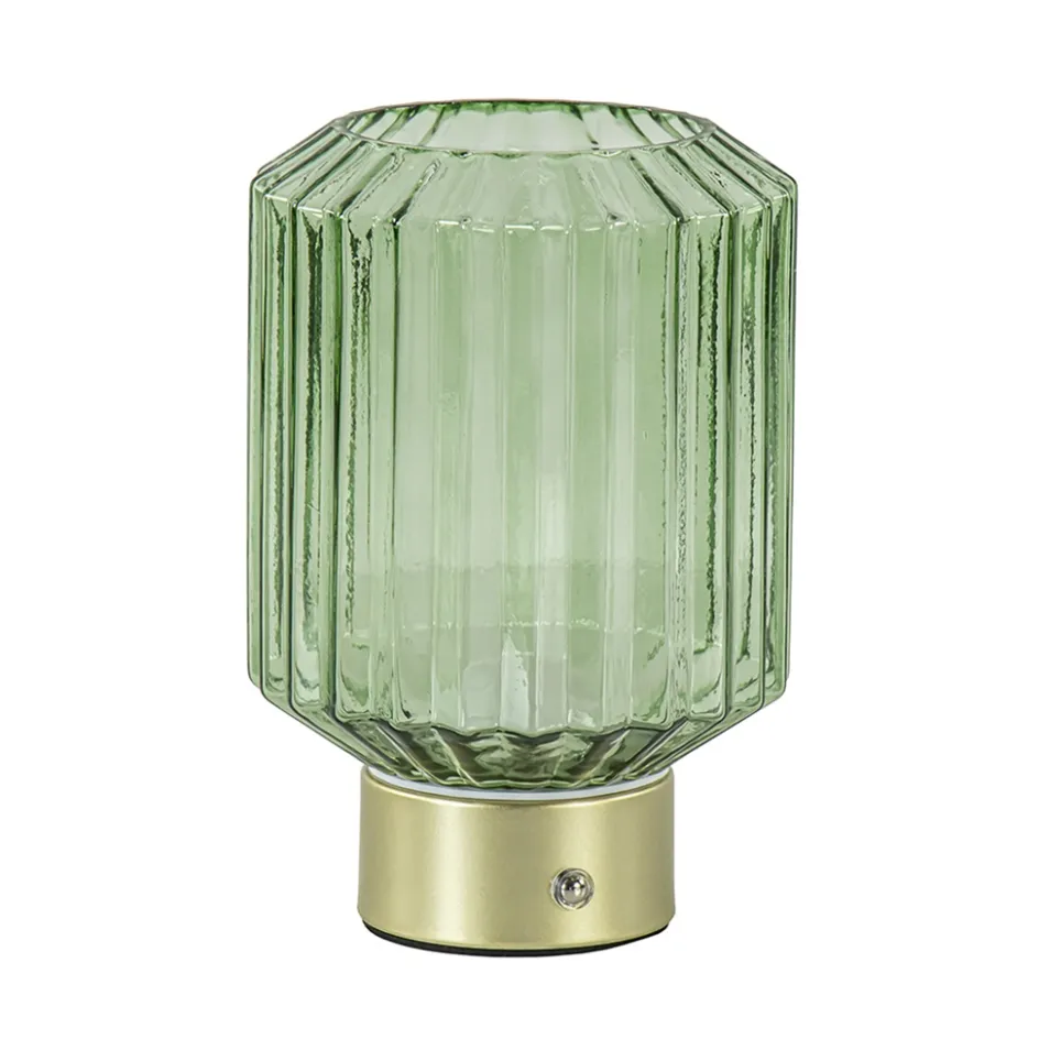 Dimbare tafellamp op batterij groen/goud>Straluma New