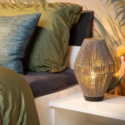 Draad tafellamp hoogwaardig papier grijs><noscript><img width=