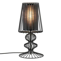 Draad tafellamp zwart met cilinder kap>Straluma Clearance