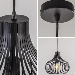Draadhanglamp medium zwart 38cm></noscript>Straluma Best