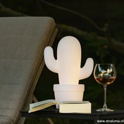 Draadloze LED tafellamp cactus wit></noscript>Straluma Hot