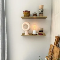 Draadloze tafellamp wit marmer met heldere lichtbron dimbaar><noscript><img width=