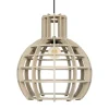 Eettafel hanglamp Globe Lingehof hout>Straluma