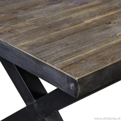 Eettafel Light & Living zink/hout></noscript>Straluma Discount