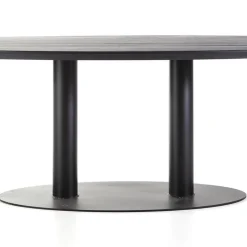Eettafel ovaal zwart eiken met metalen poot 300x120 cm></noscript>Straluma New