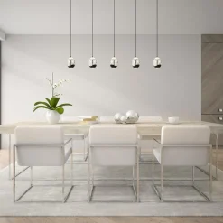 Eettafelhanglamp Clear Egg met zwart inclusief LED><noscript><img width=