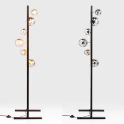 Elegante luxe vloerlamp met 6 glazen bollen></noscript>Straluma