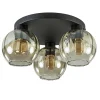 Elegante plafondlamp 3-lichts amber glas>Straluma Discount