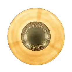 Elegante plafond/wandlamp antiek brons><noscript><img width=