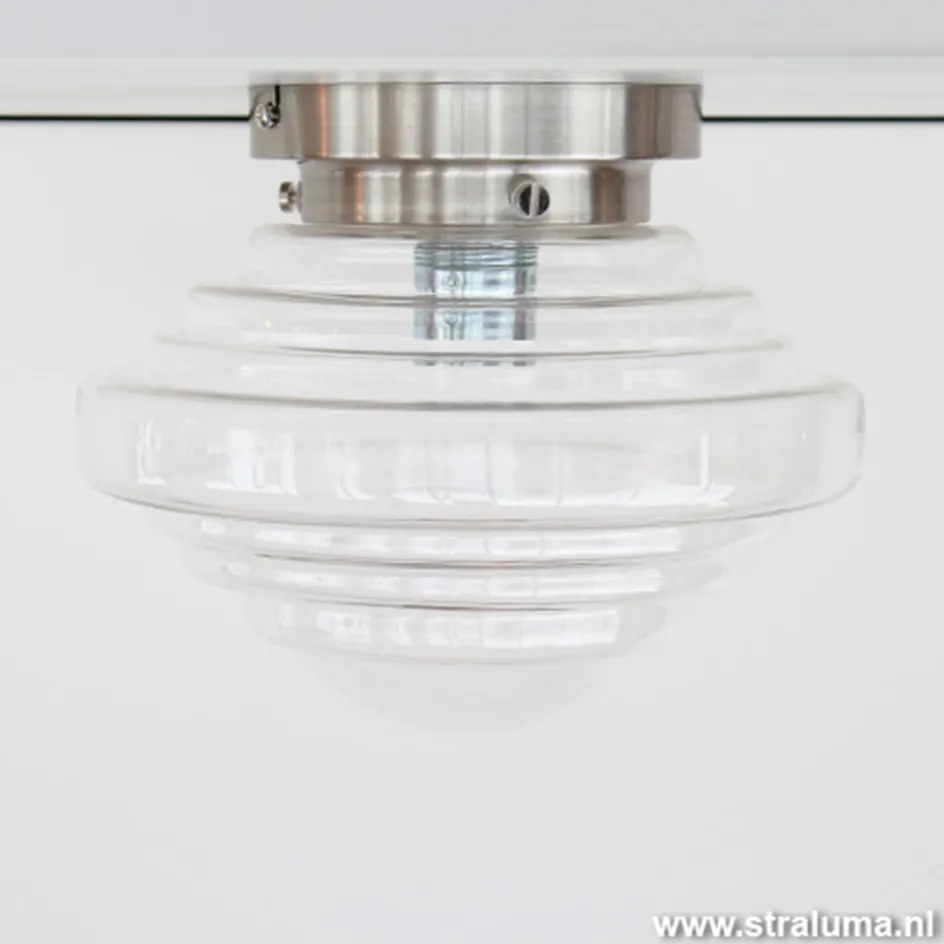 Glazen art deco Plafonniere keuken-hal>Straluma Best