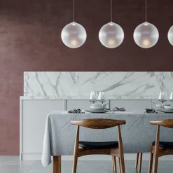 Glazen hanglamp Random Solo frosted wit 28 cm><noscript><img width=