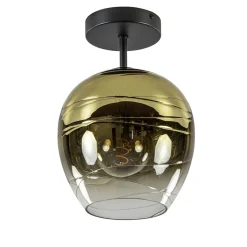 Glazen plafondlamp gold gradient met zwart>Straluma Discount