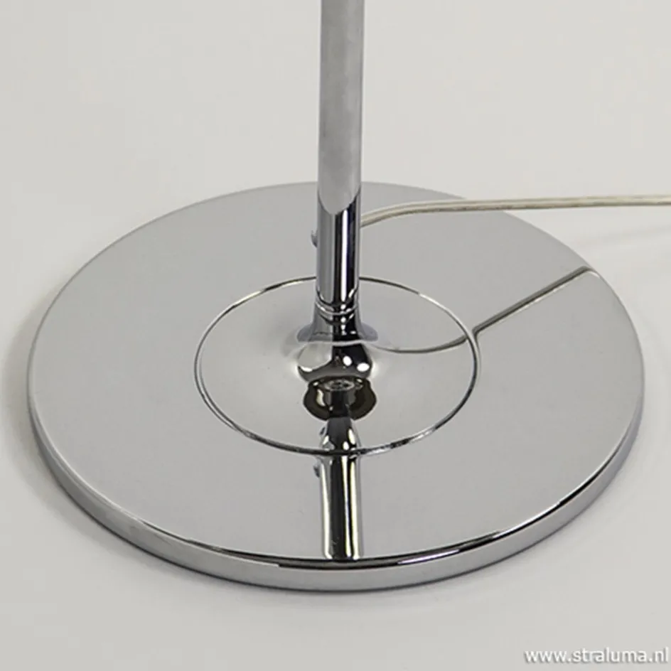 Glazen tafellamp Pearl met chroom>Straluma