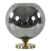 Globe tafellamp smoke/titanium met gouden voet>Straluma Clearance