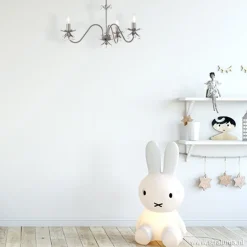 Grijze kroonluchter met bloem/kristal></noscript>Straluma Clearance