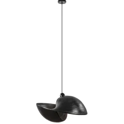 Grote bamboe hanglamp shell zwart>Straluma New