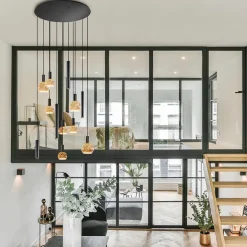 Grote design hanglamp / videlamp zwart Ø100 cm></noscript>Straluma Clearance