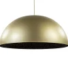 Grote design hanglamp koepel mat goud met zwart 90 cm>Straluma New