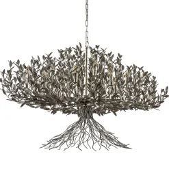 Grote design hanglamp ovaal oud zilver>Straluma Clearance