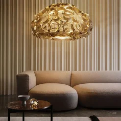 Grote design hanglamp Quantica goud></noscript>Straluma New