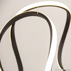 Grote design hanglamp zwart LED><noscript><img width=