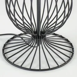 Grote draad tafellamp met zwarte kap><noscript><img width=