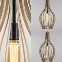 Grote hanglamp blank houten kap met zwart></noscript>Straluma Hot