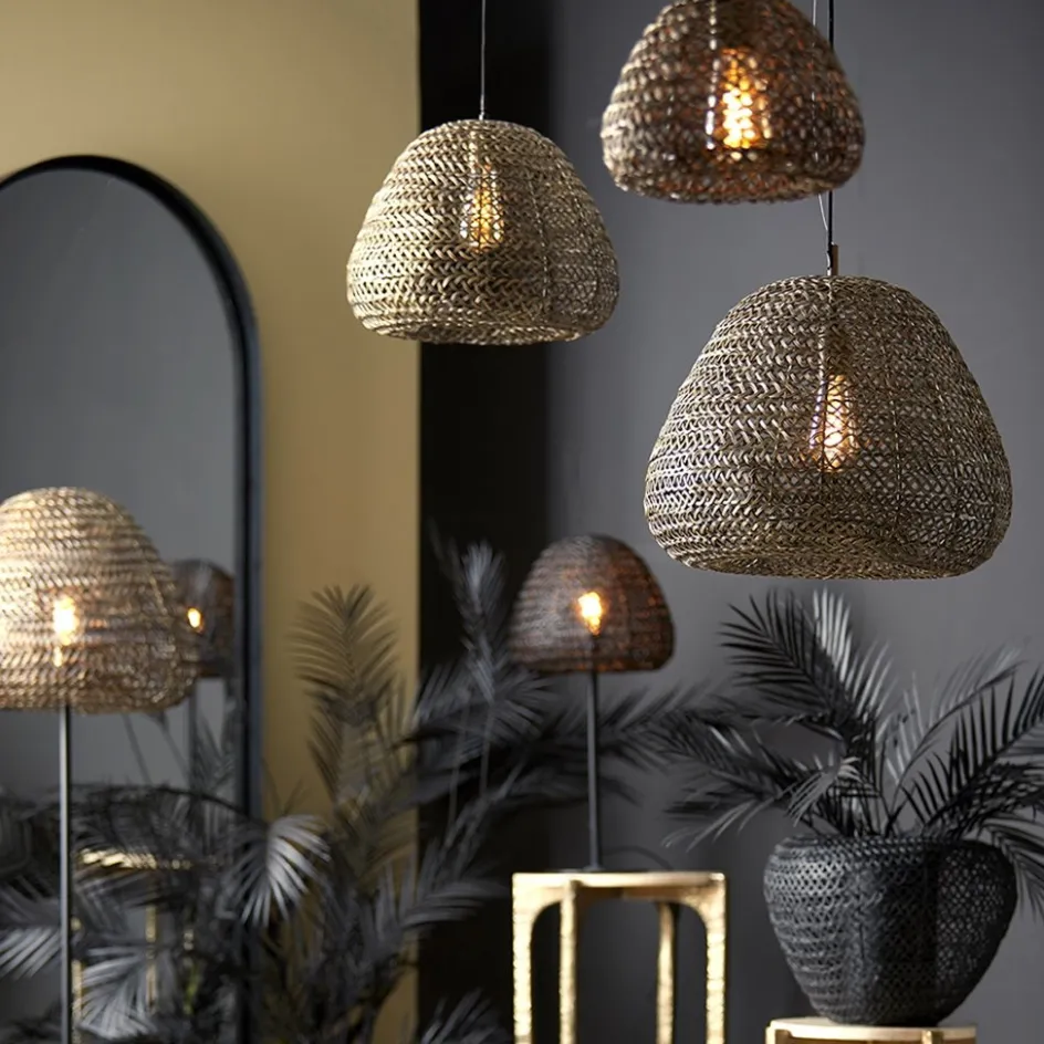 Grote hanglamp Finou antiek brons met zwart>Straluma Outlet