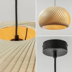 Grote hanglamp hout naturel rond 60 cm></noscript>Straluma