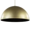 Grote hanglamp koepel mat goud met zwart 70 cm>Straluma Sale