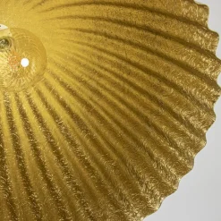 Grote hanglamp mat goud met relief 50 cm><noscript><img width=