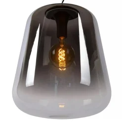 Grote hanglamp smoke glazen kap met zwart></noscript>Straluma Discount