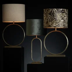 Grote lampvoet Liva licht goud exclusief kap></noscript>Straluma New