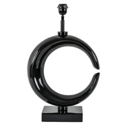 Grote lampvoet Maan shiny zwart>Straluma Hot