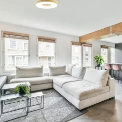 Grote LED plafondlamp met houtlook 65 cm><noscript><img width=