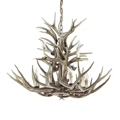 Grote 12-lichts kroonluchter met geweien>Straluma Sale