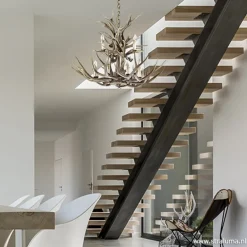 Grote 12-lichts kroonluchter met geweien><noscript><img width=