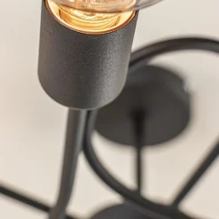 Grote 5-lichts plafondlamp zwart exclusief lichtbronnen></noscript>Straluma Clearance