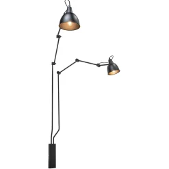Grote 2-lichts wandlamp met verstelbare armen>Straluma New